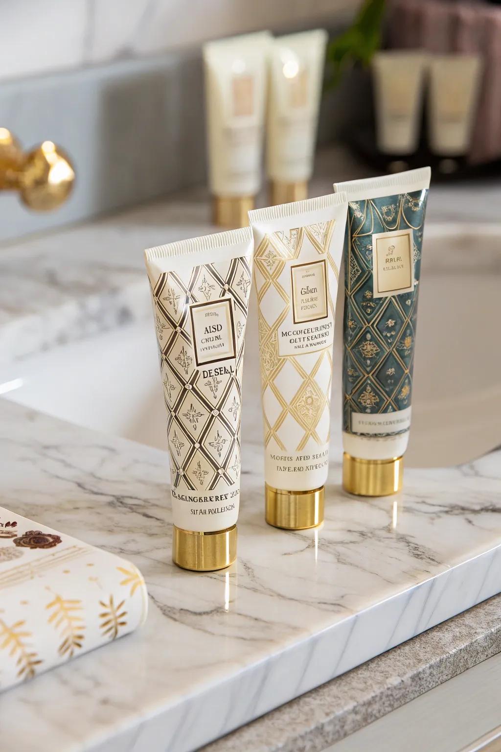 Nourish hands with luxury creams.