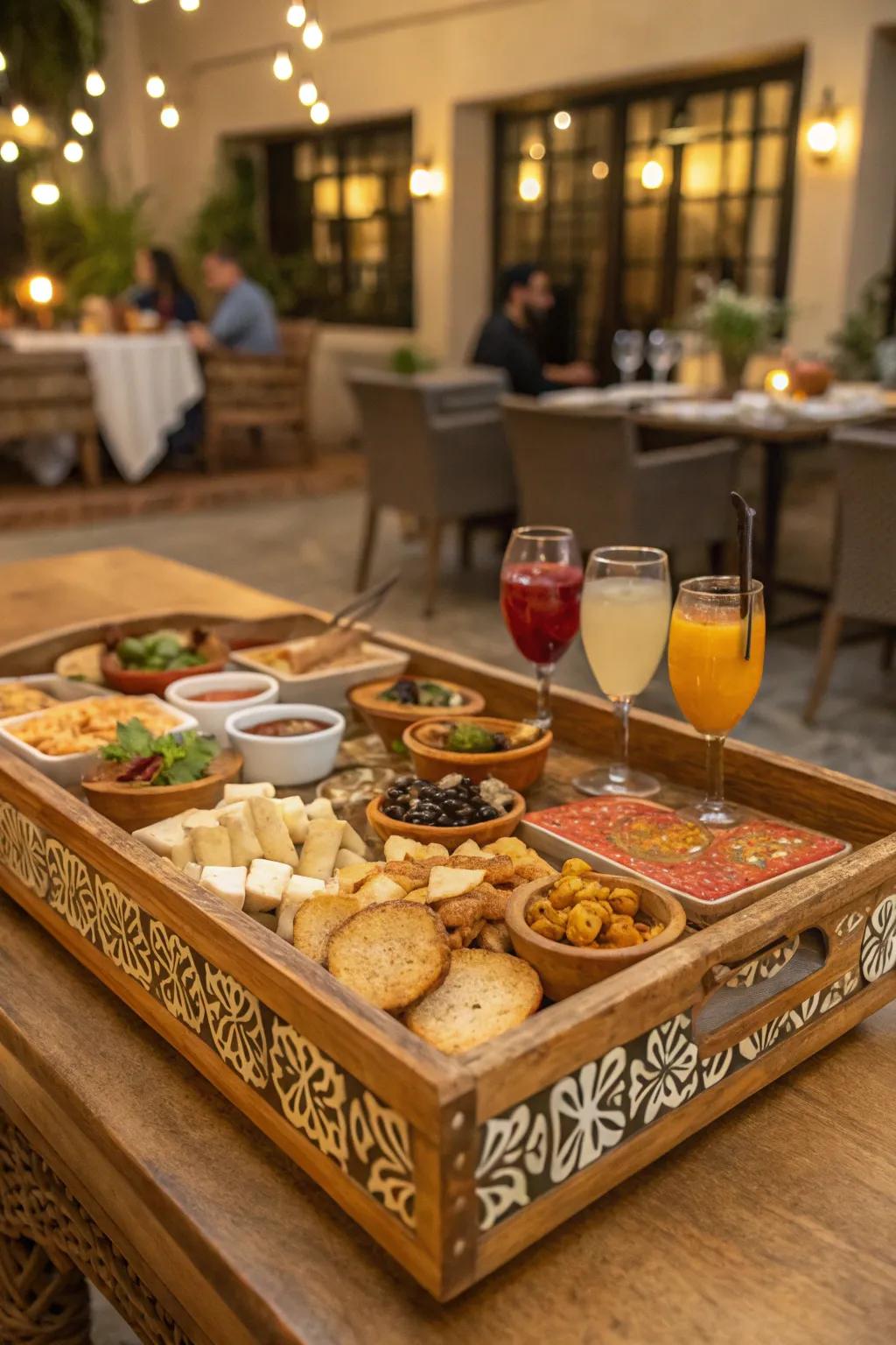 Serve in style with a beautifully crafted tray.