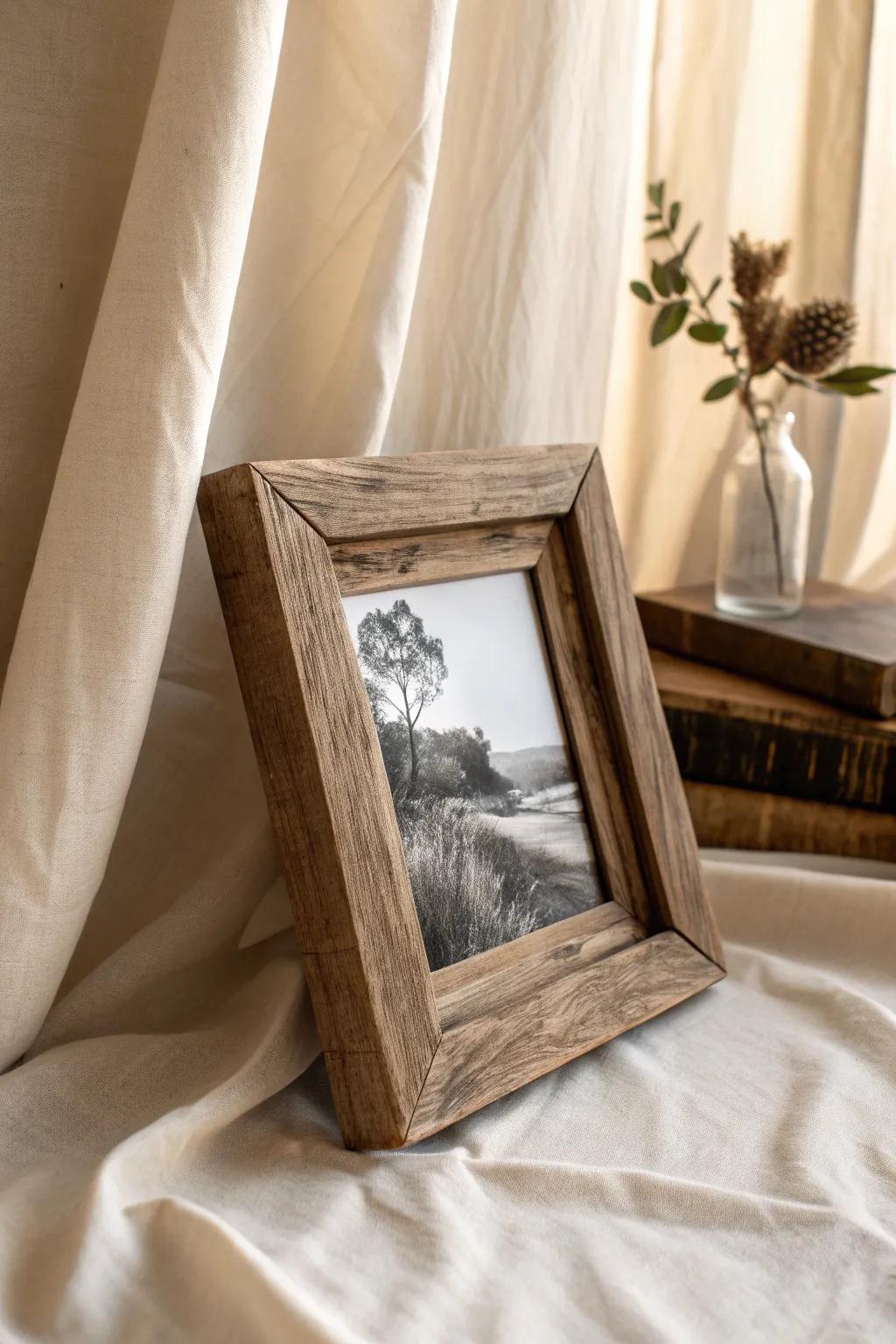 Capture cherished memories with rustic elegance.