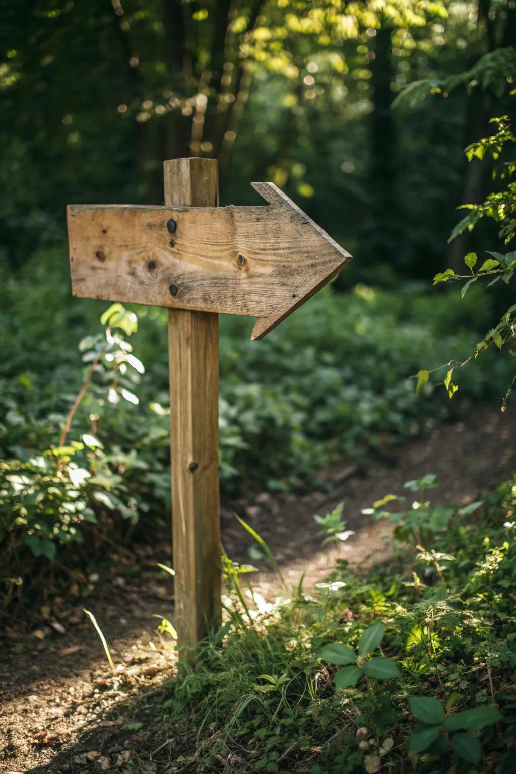 Guide your way through nature with rustic charm.