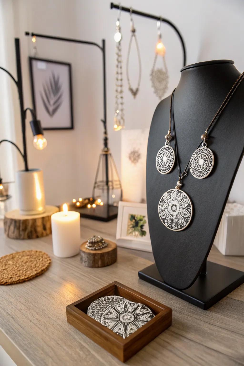 Zentangle jewelry adds a unique touch to personal style.