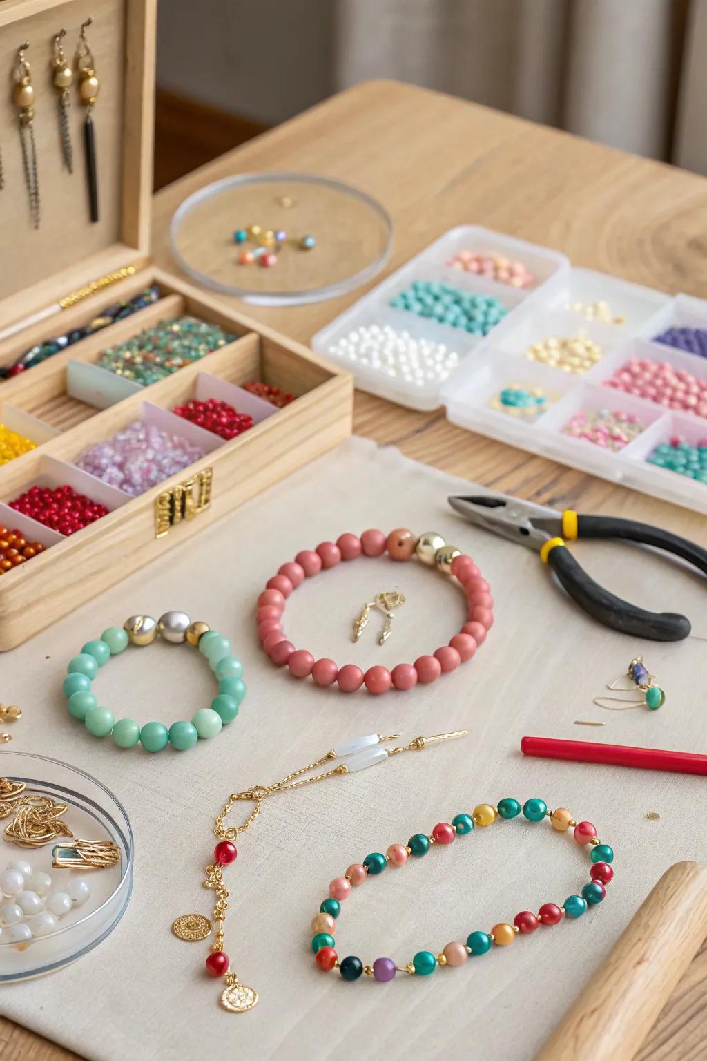 Create your own statement pieces with a DIY jewelry kit.