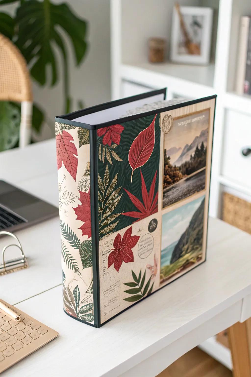 Transform your school binders into nature-inspired masterpieces with a touch of minimalist elegance.