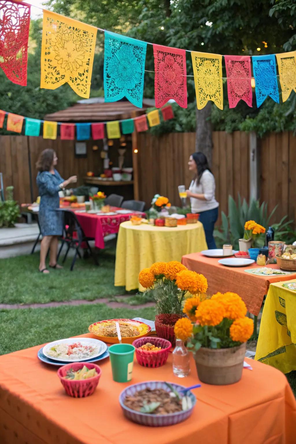 Brighten up your BBQ with a Mexican fiesta theme.