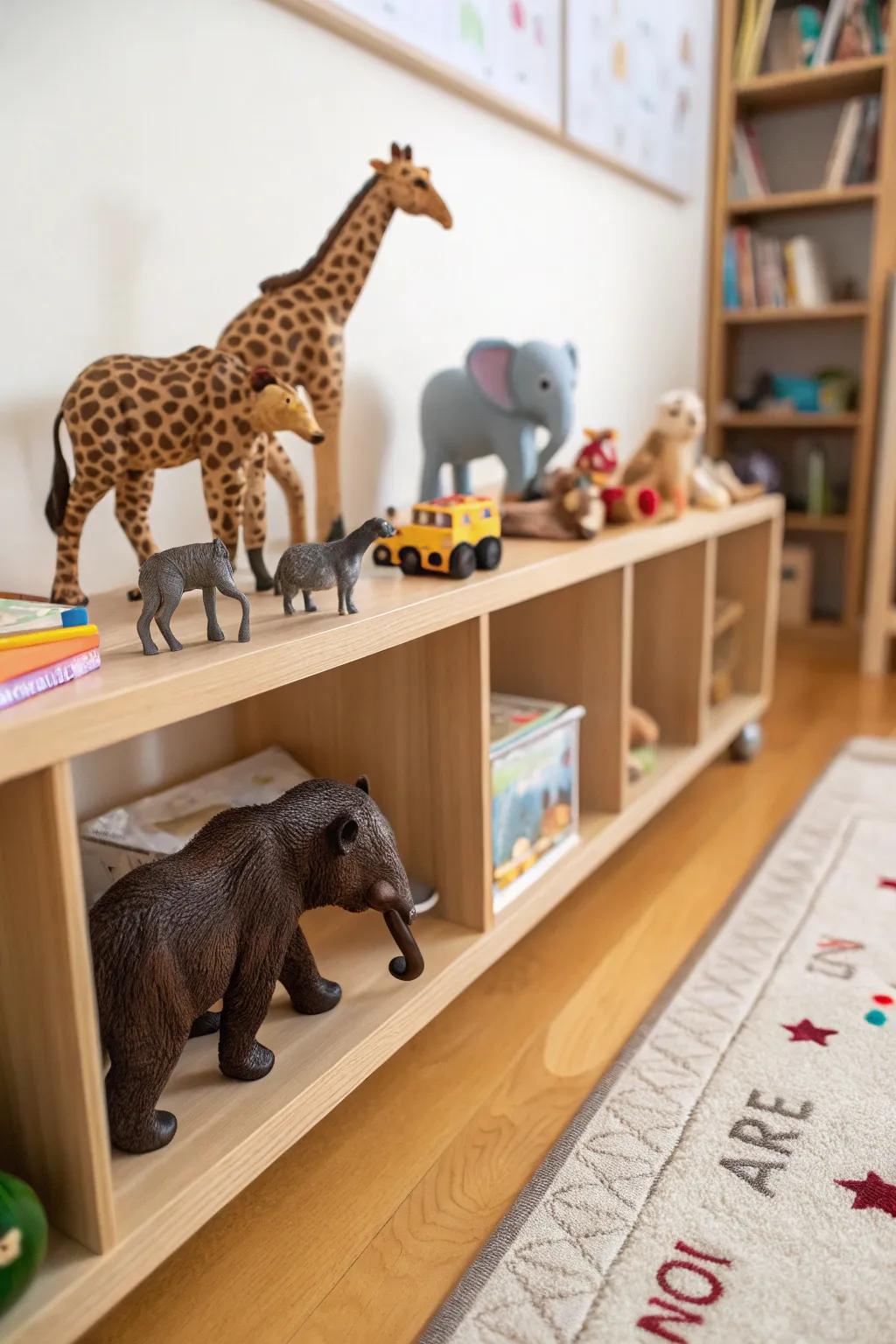 Explore the animal kingdom with a set of figures perfect for imaginative play.