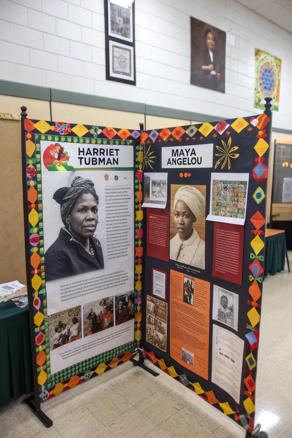 Honoring the powerful contributions of Black women in history like Harriet Tubman and Maya Angelou.