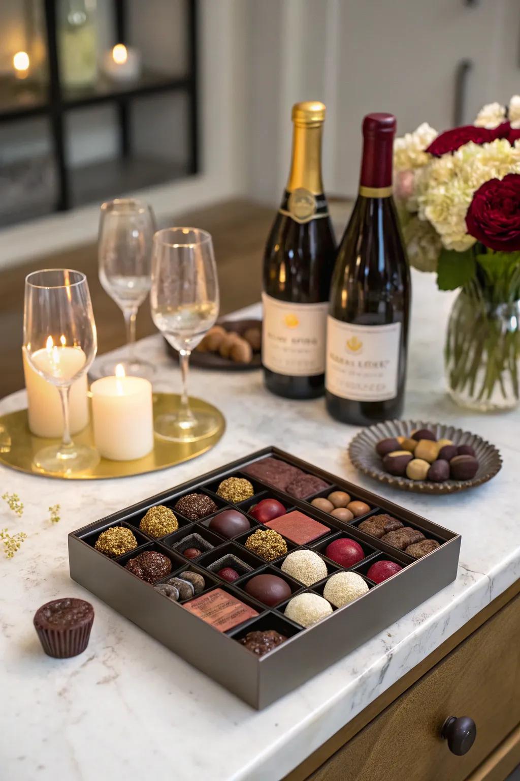 Savor the luxury of chocolate and wine pairing.