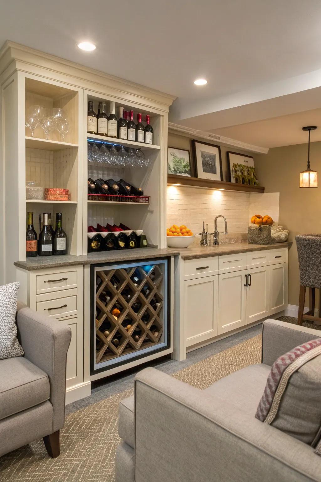 A family-friendly wine area catering to all tastes.