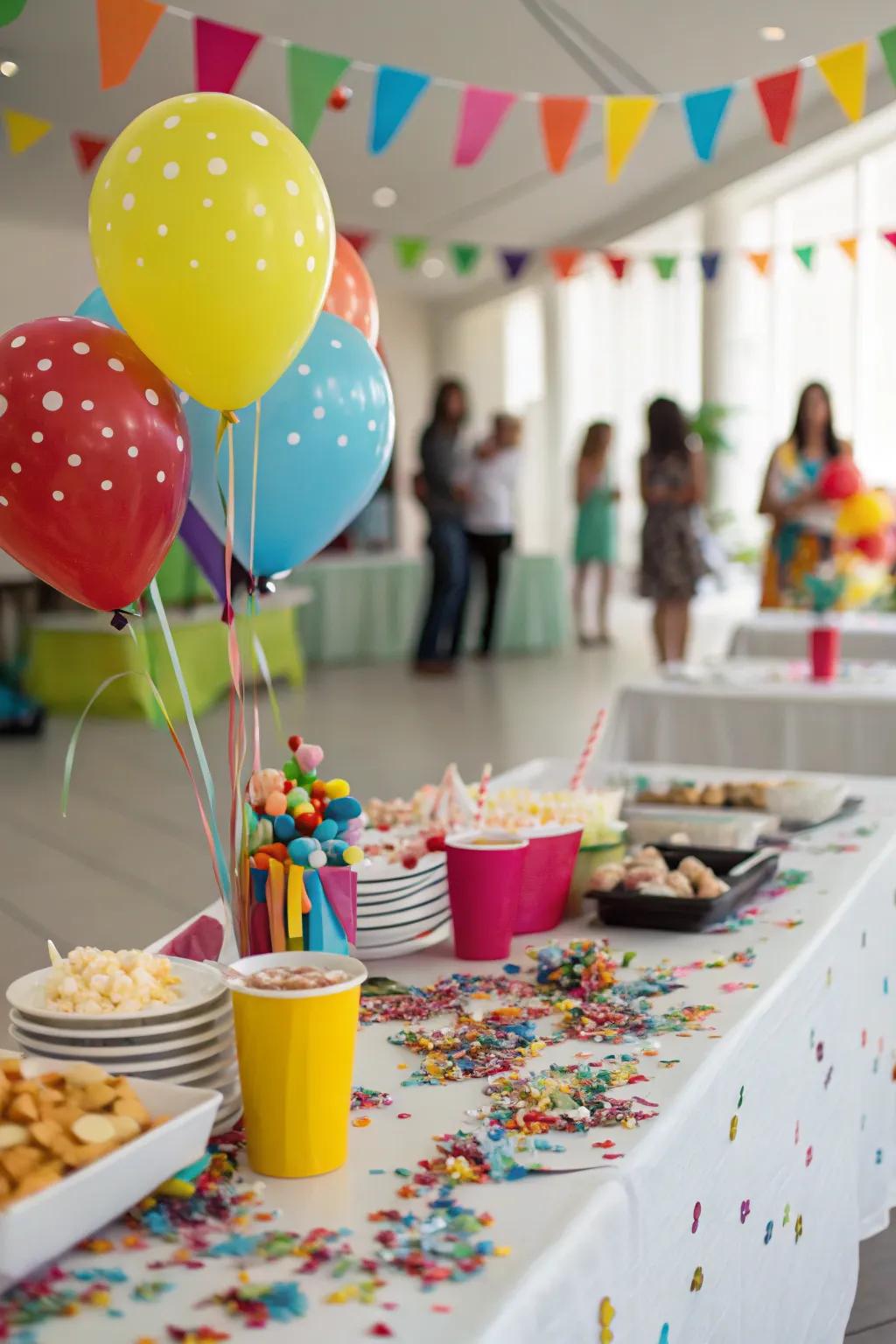 DIY confetti adds a festive and personal touch to party decor.