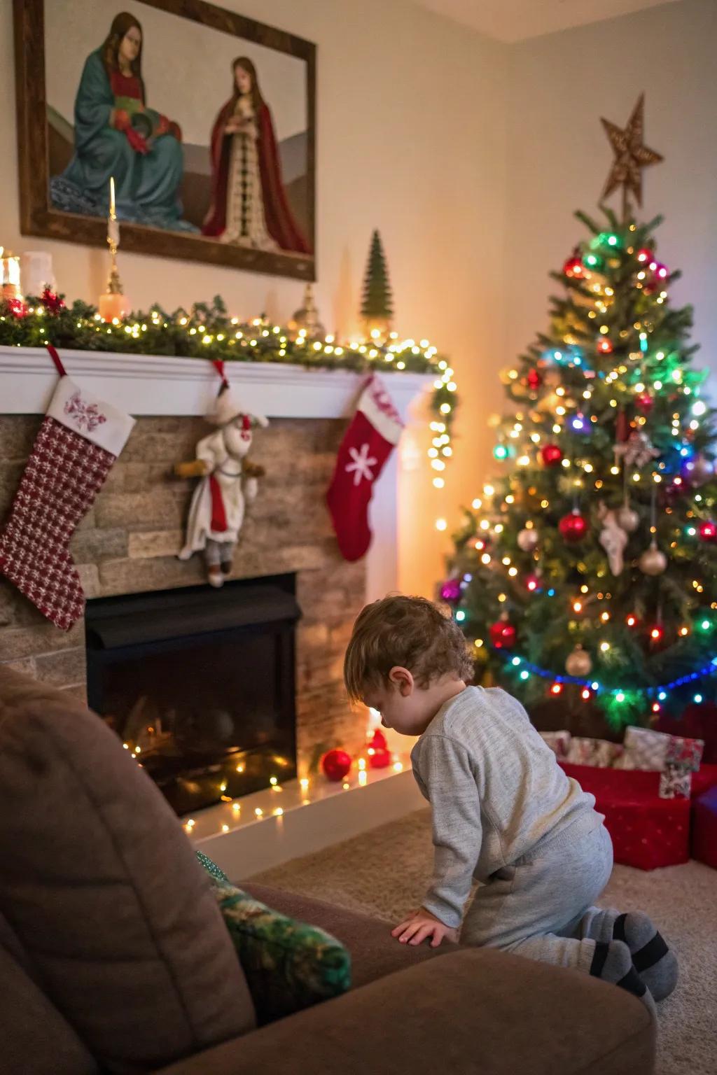 Hide and seek with baby Jesus keeps the anticipation of His birth alive.