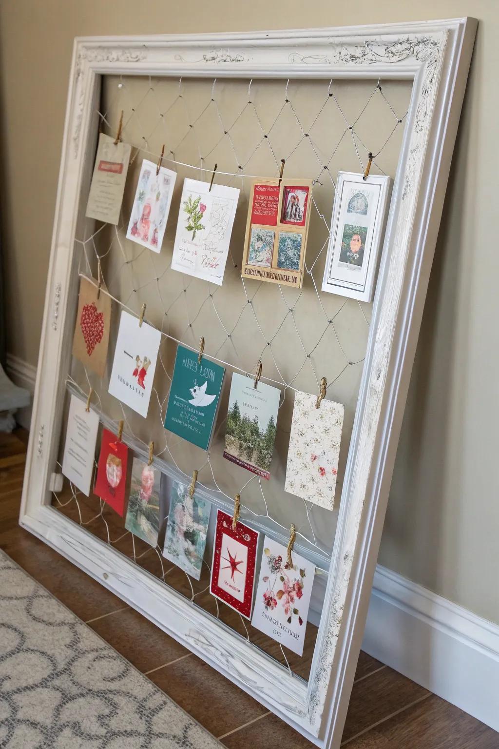 Turn your cards into a gallery with a framed card holder.