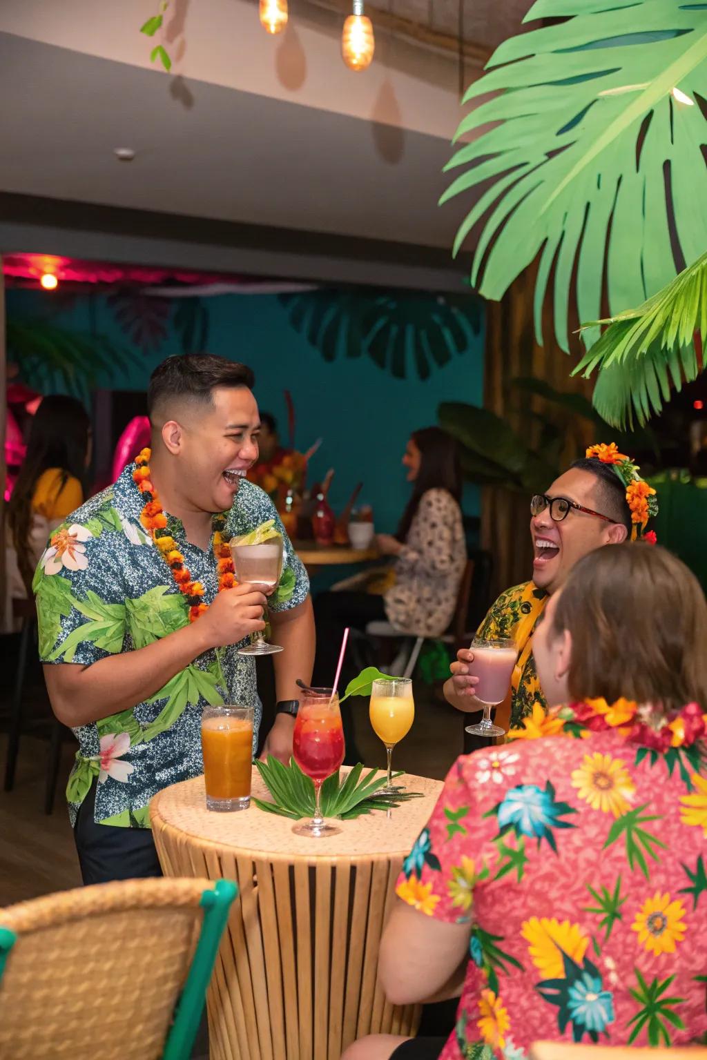 Add a tropical twist to your holiday with a Christmas Luau.