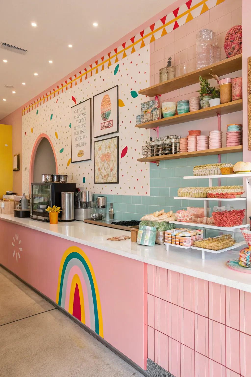 Brighten your day with a colorful coffee bar.