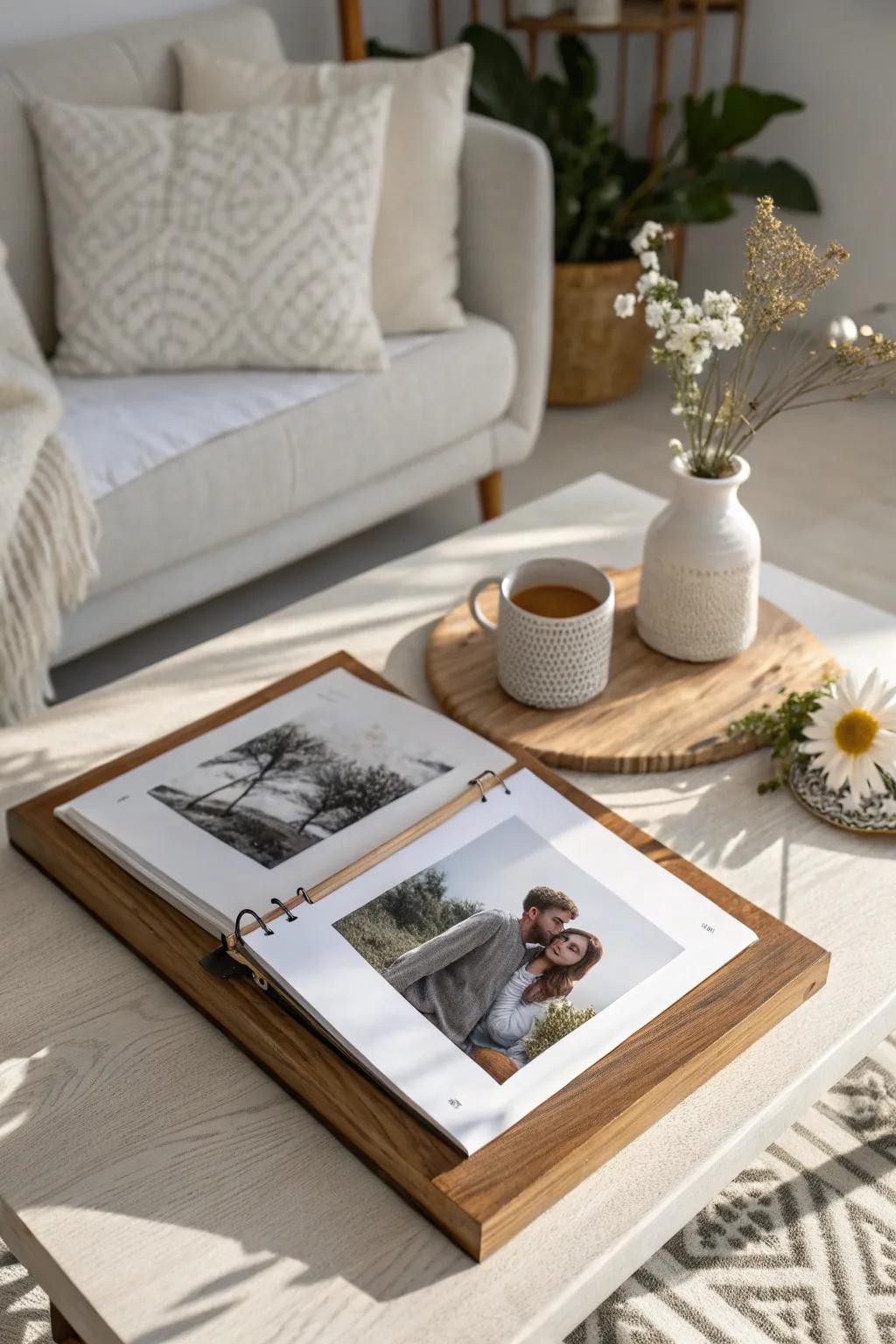 Celebrate the beauty of everyday moments with a minimalist photo album that tells your unique story.