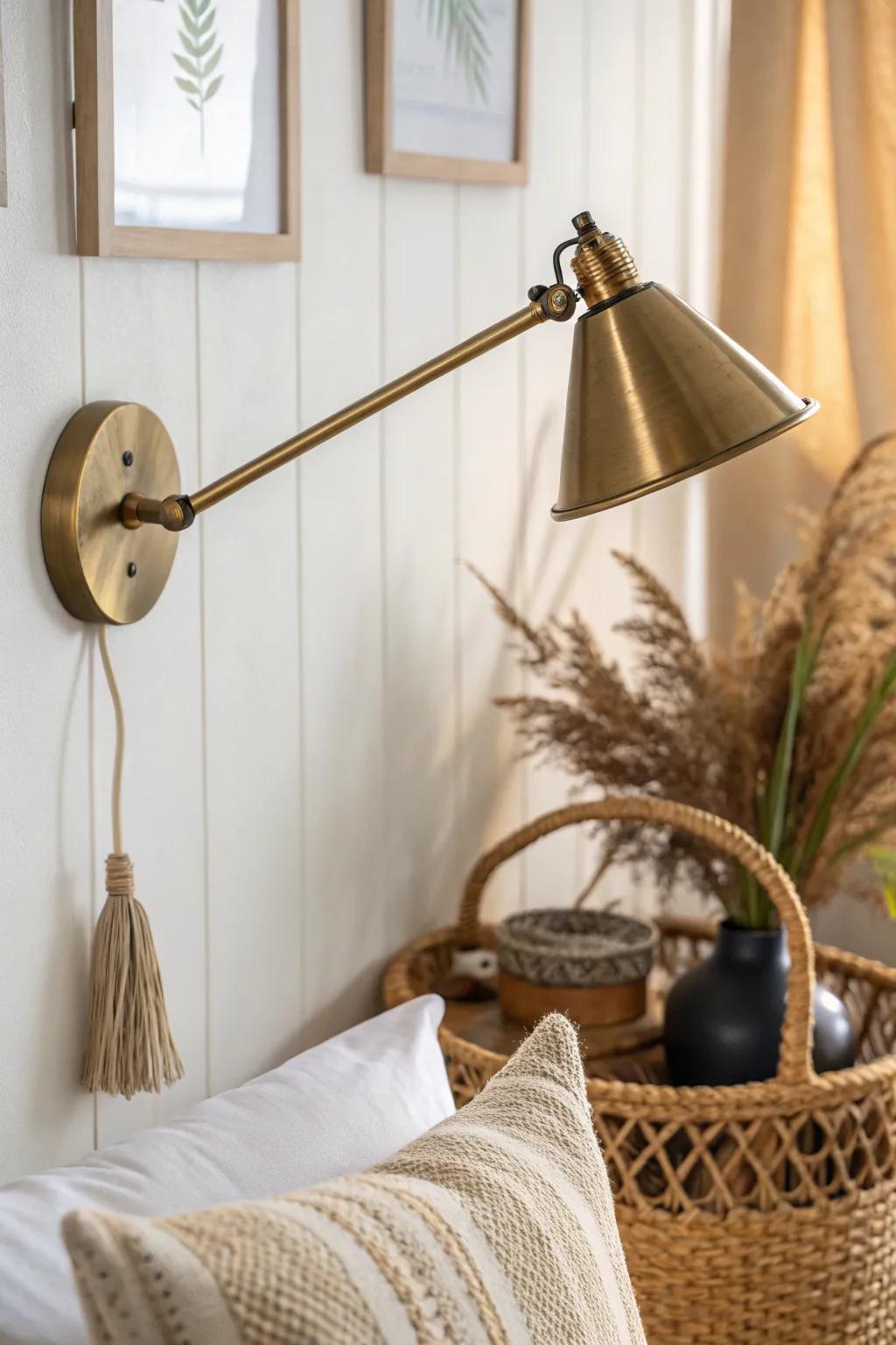 Illuminate your creativity with this chic, adjustable swing-arm lamp—perfect for any craft nook!