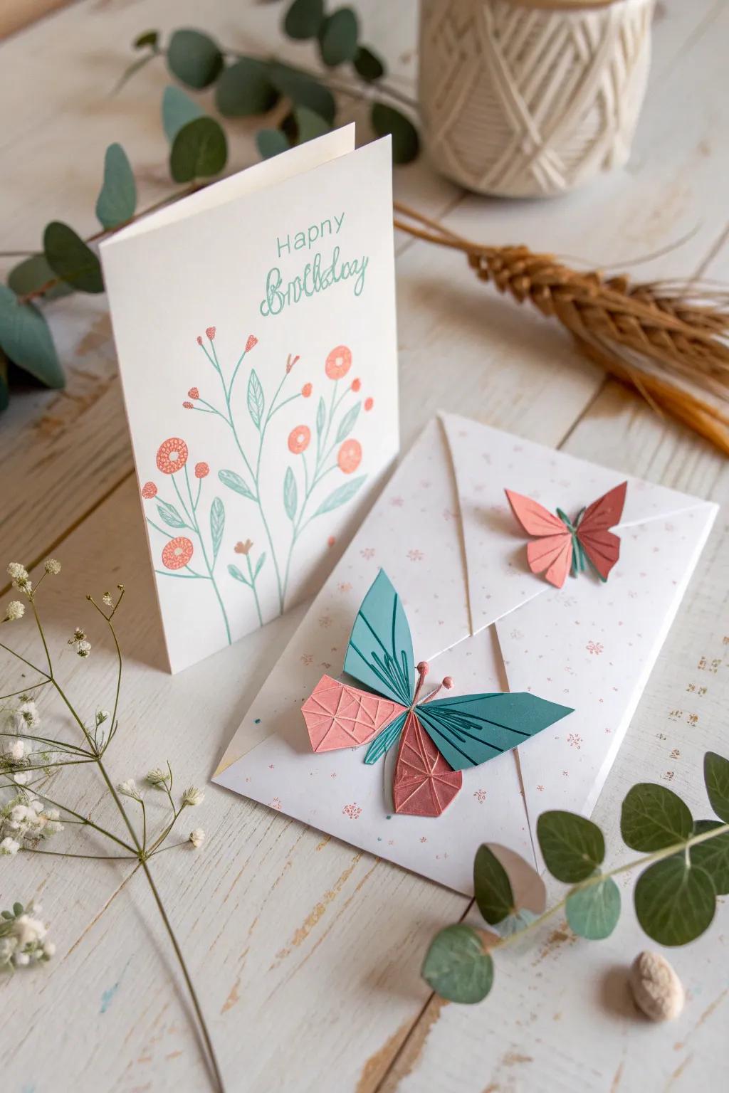 Unfold the magic with a charming origami surprise inside!
