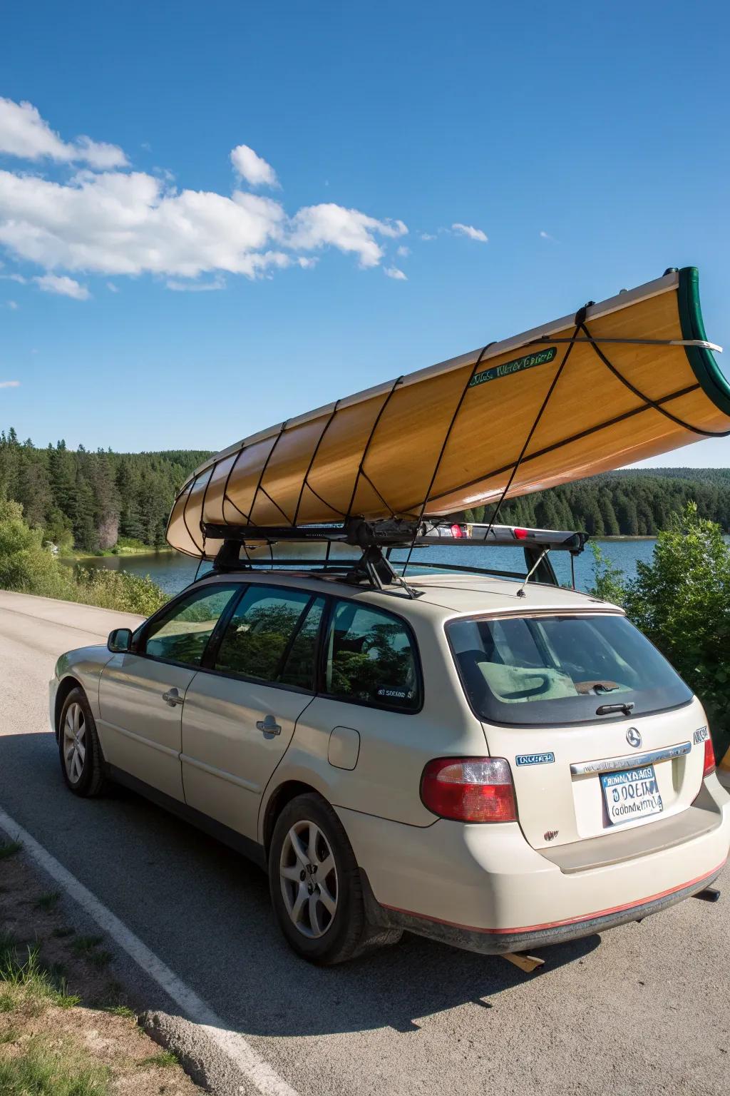 Take your canoe on the road with a custom roof rack.