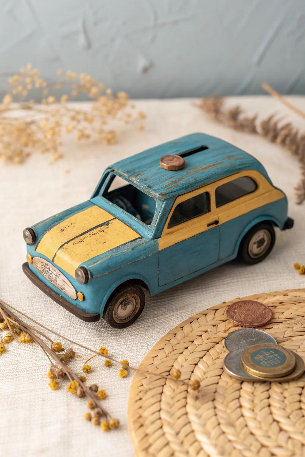 Give your old toys a second chance with this charming upcycled piggy bank idea!