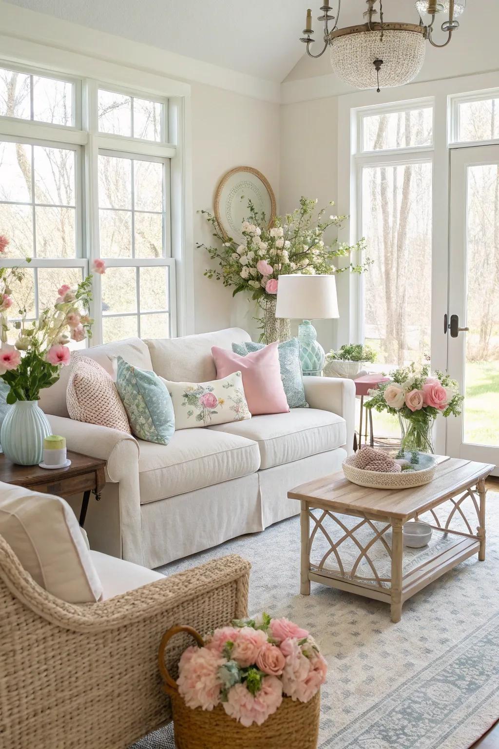 Rearranging furniture can breathe new life into your home for spring.