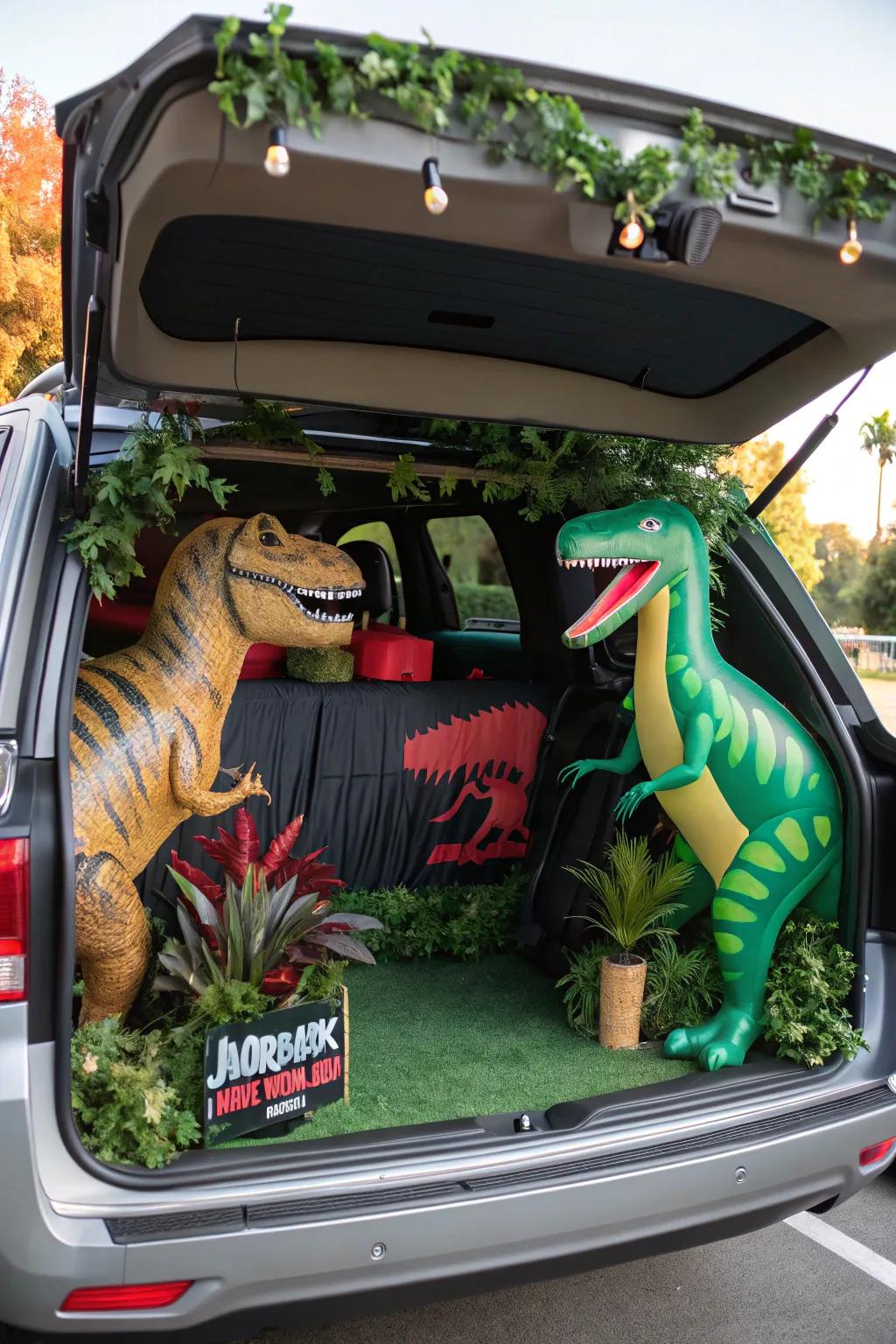 Step back in time with a Jurassic Park-inspired trunk.