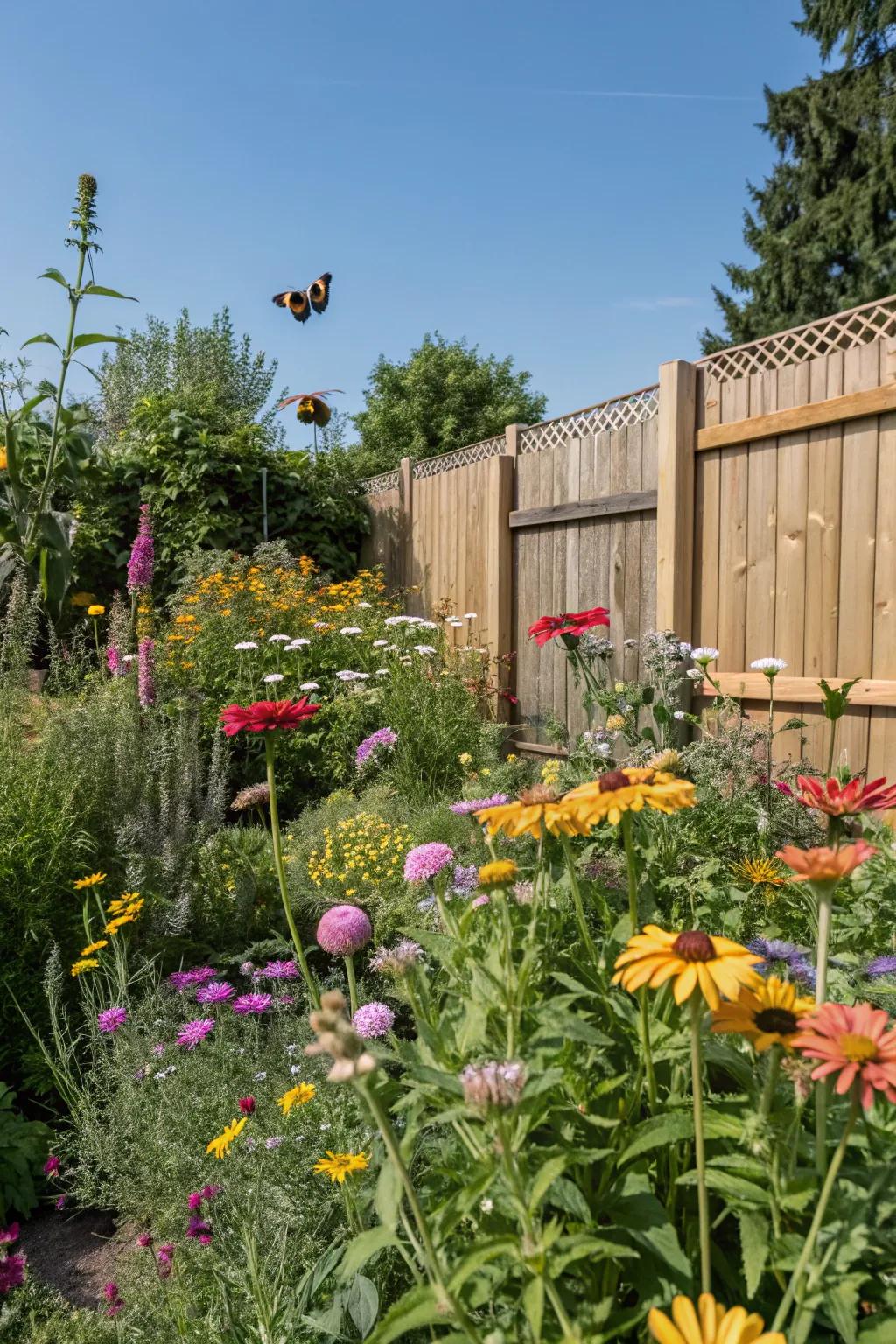 A pollinator-friendly garden supports local wildlife.