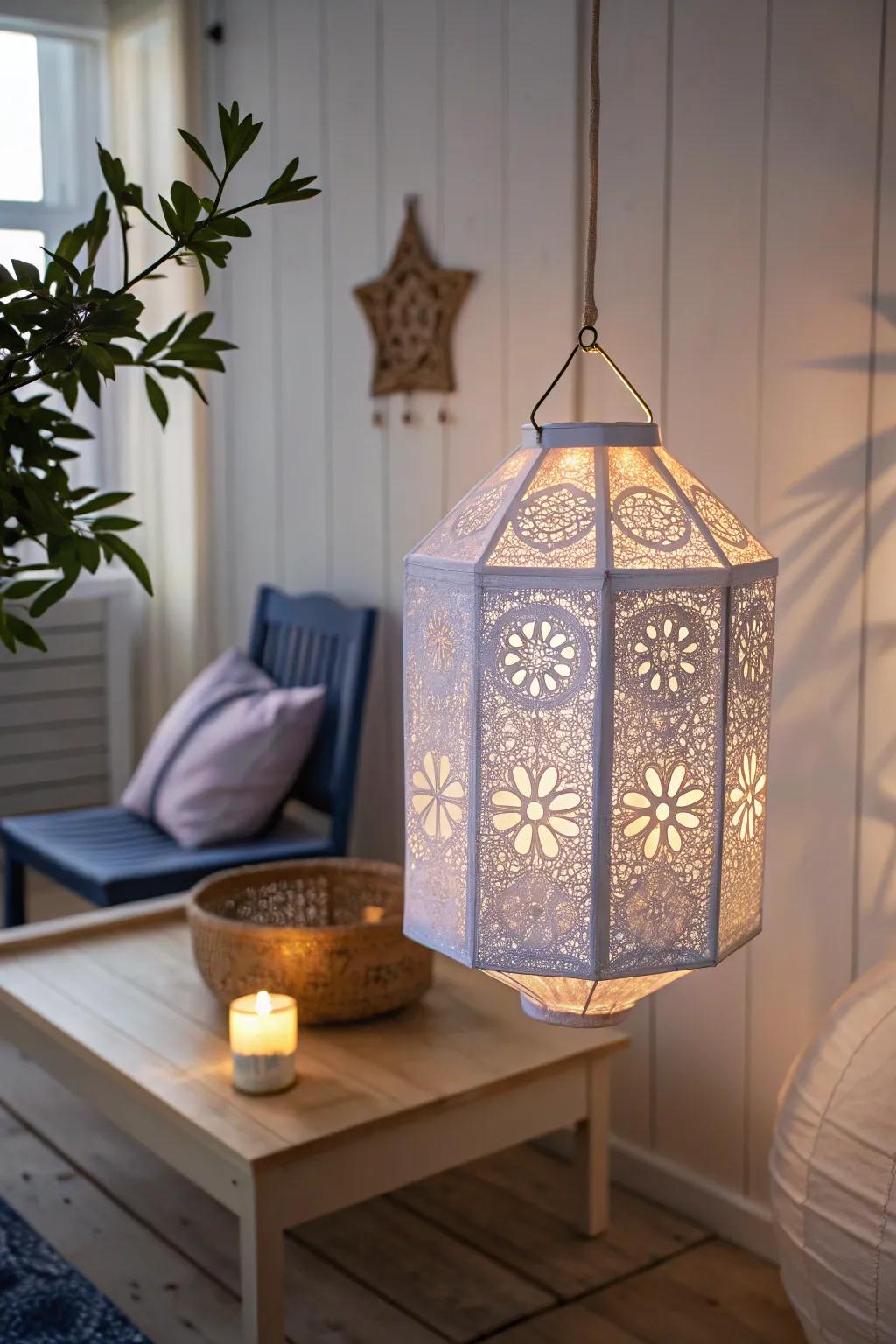 Illuminate your space with ethereal elegance: handcrafted paper lanterns for a whimsical touch.