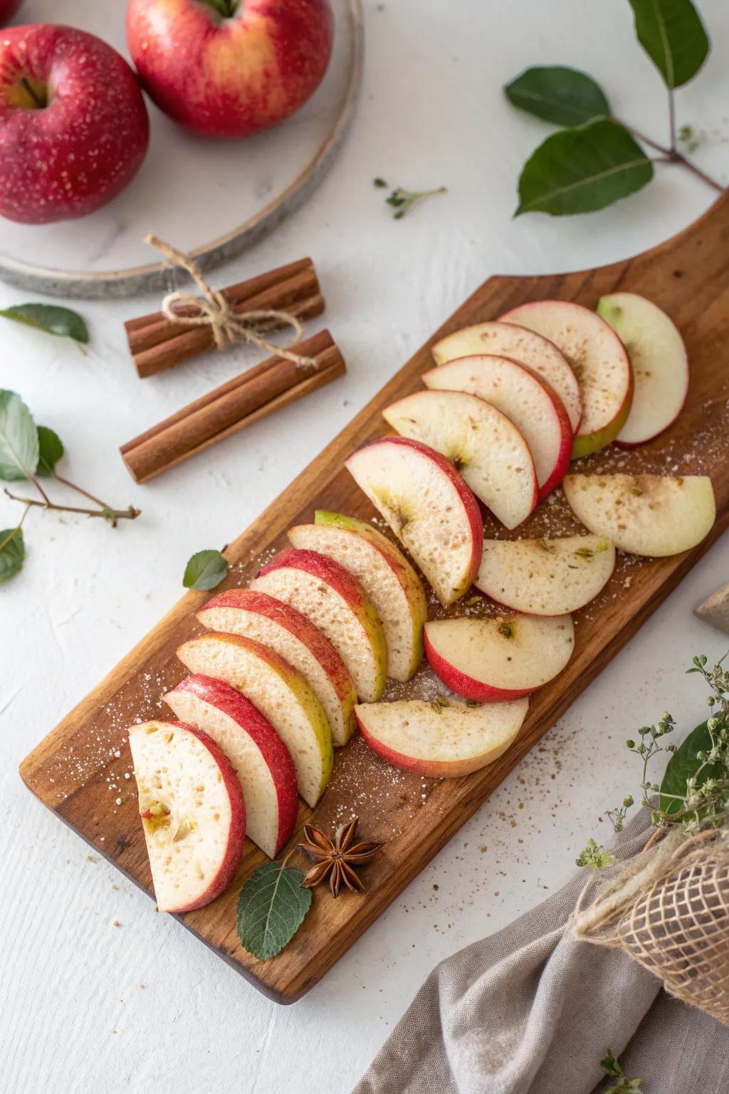 Experience the charm of an apple orchard with every slice. Simple, healthy, and delightfully rustic.
