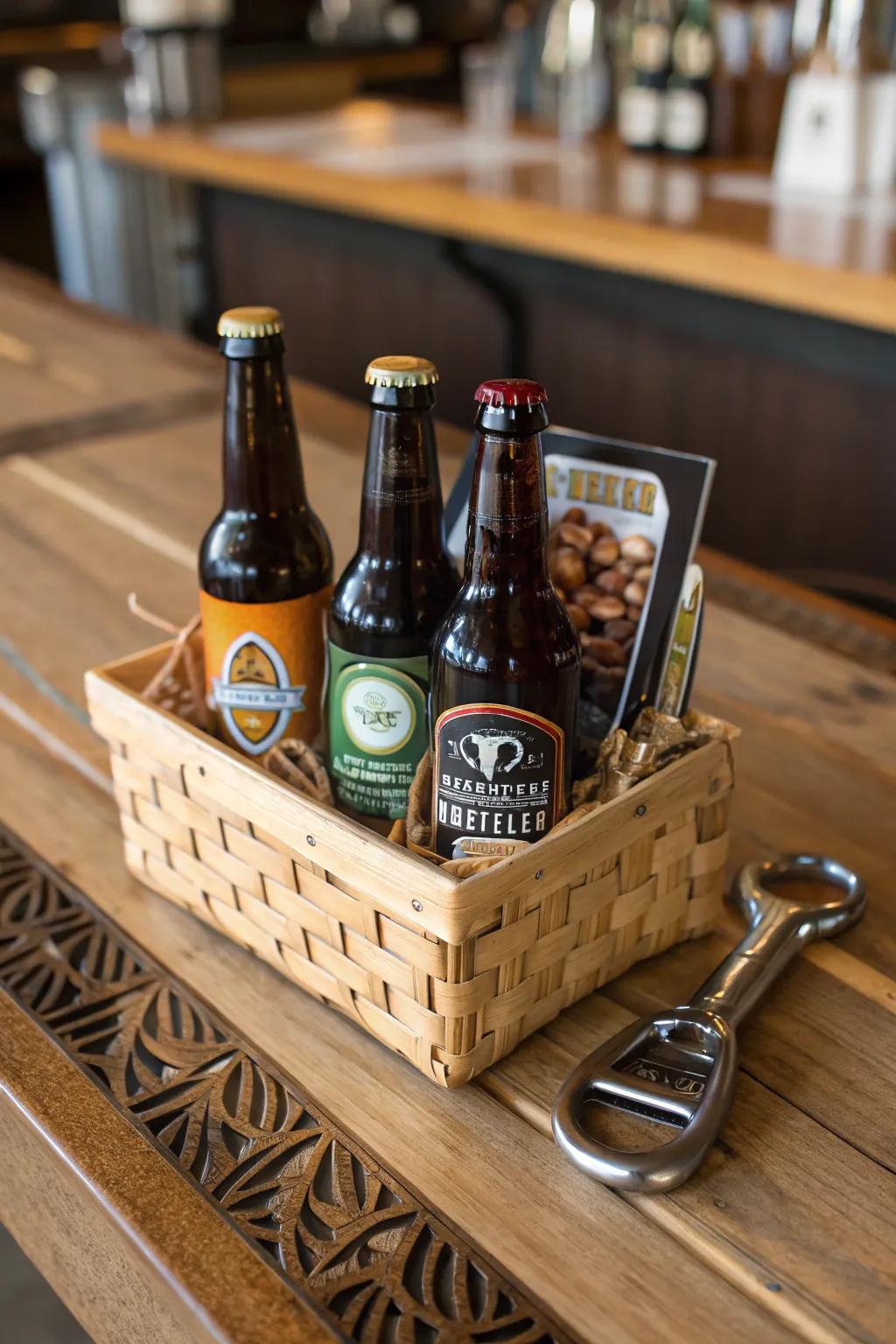 Celebrate dad's taste with a craft beer selection basket.