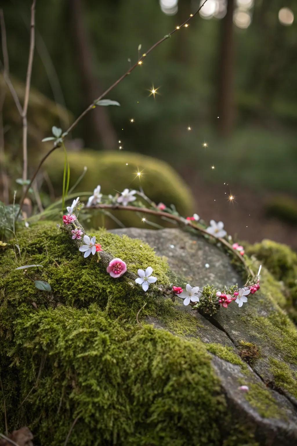 A fairy tale flower crown for enchanting moments.