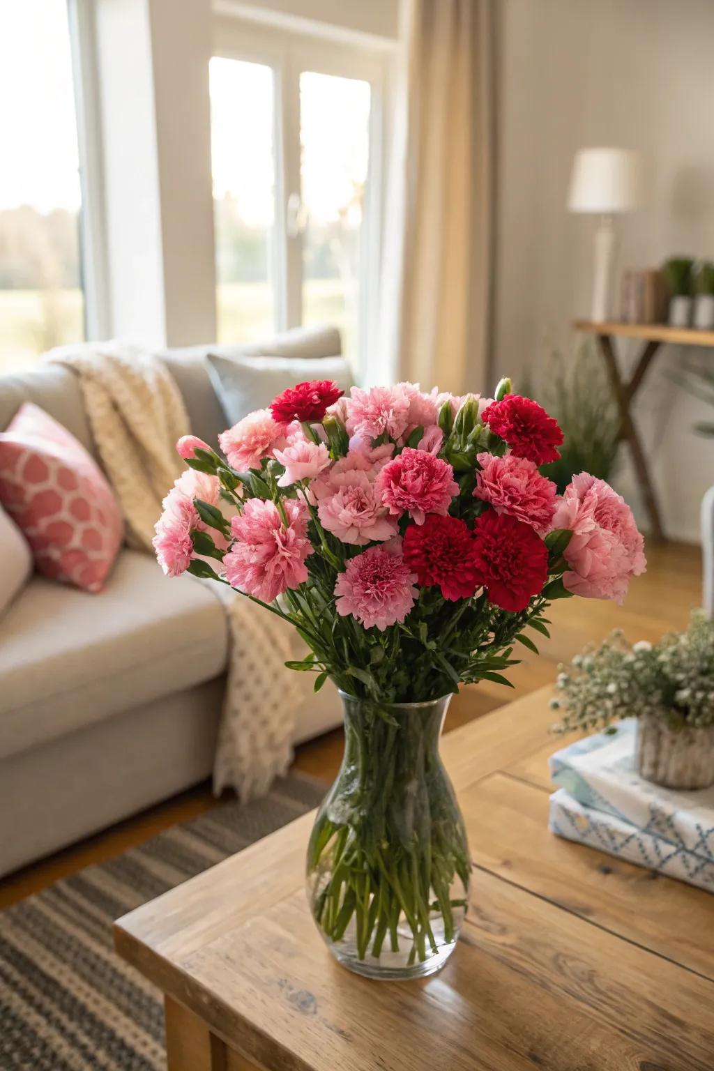 Carnations bring versatile charm to floral arrangements.