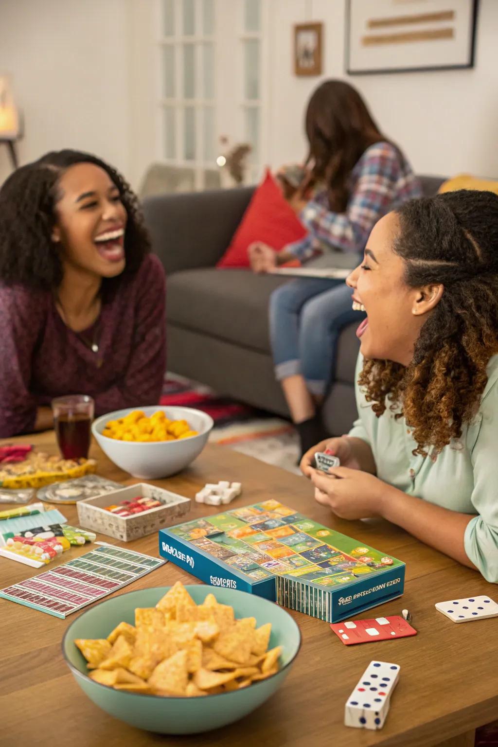 Bring out the fun with a Christmas themed game night at Friendsmas.