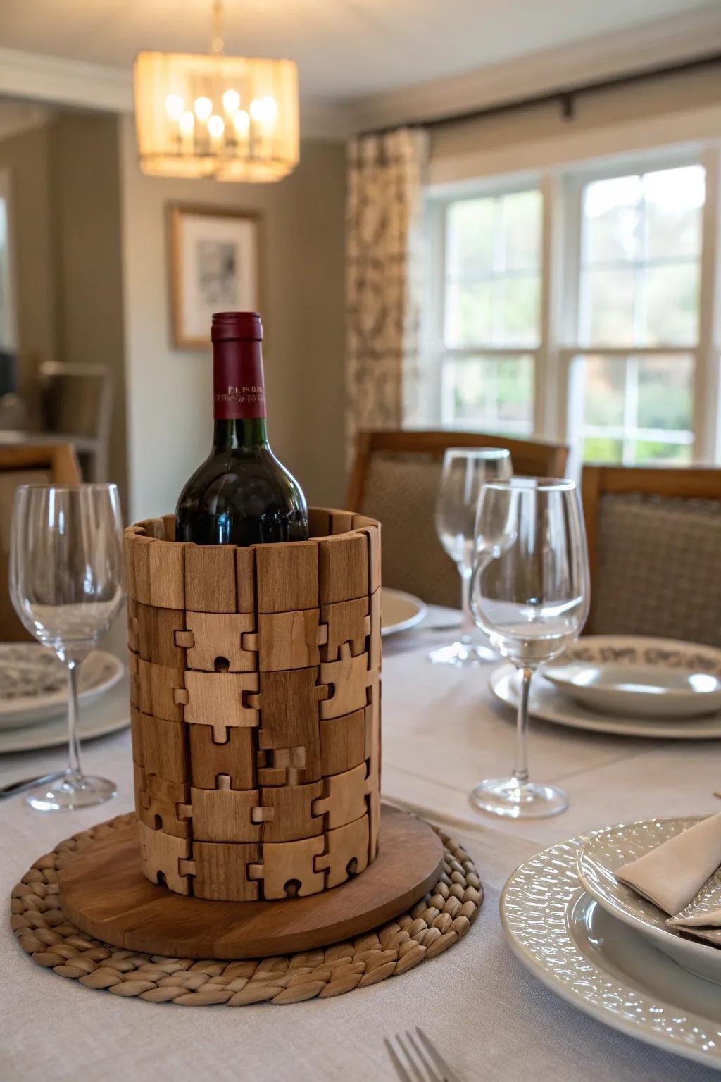 Unlock the fun with a puzzle that guards your wine.