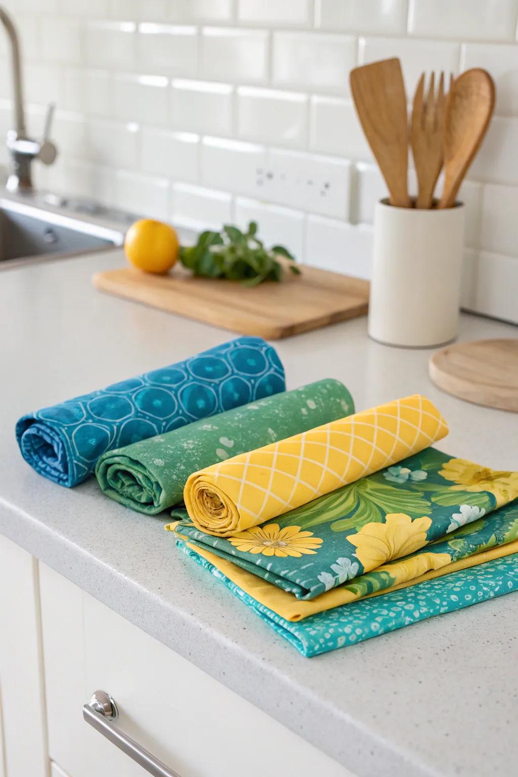 Eco-friendly beeswax wraps ready to replace plastic wrap.