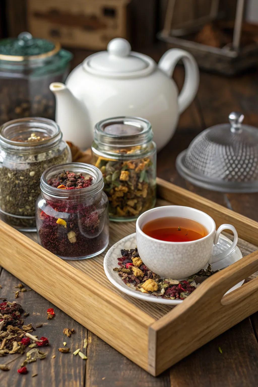 Custom tea blends offer a personalized and soothing daily ritual.