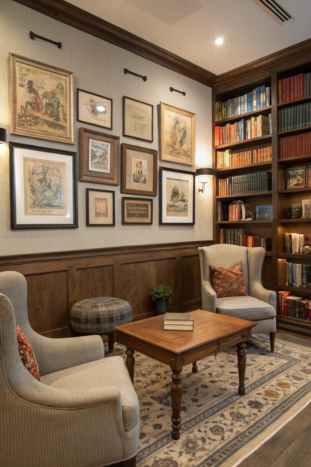 Vintage book cover art brings classic literary beauty to any space.