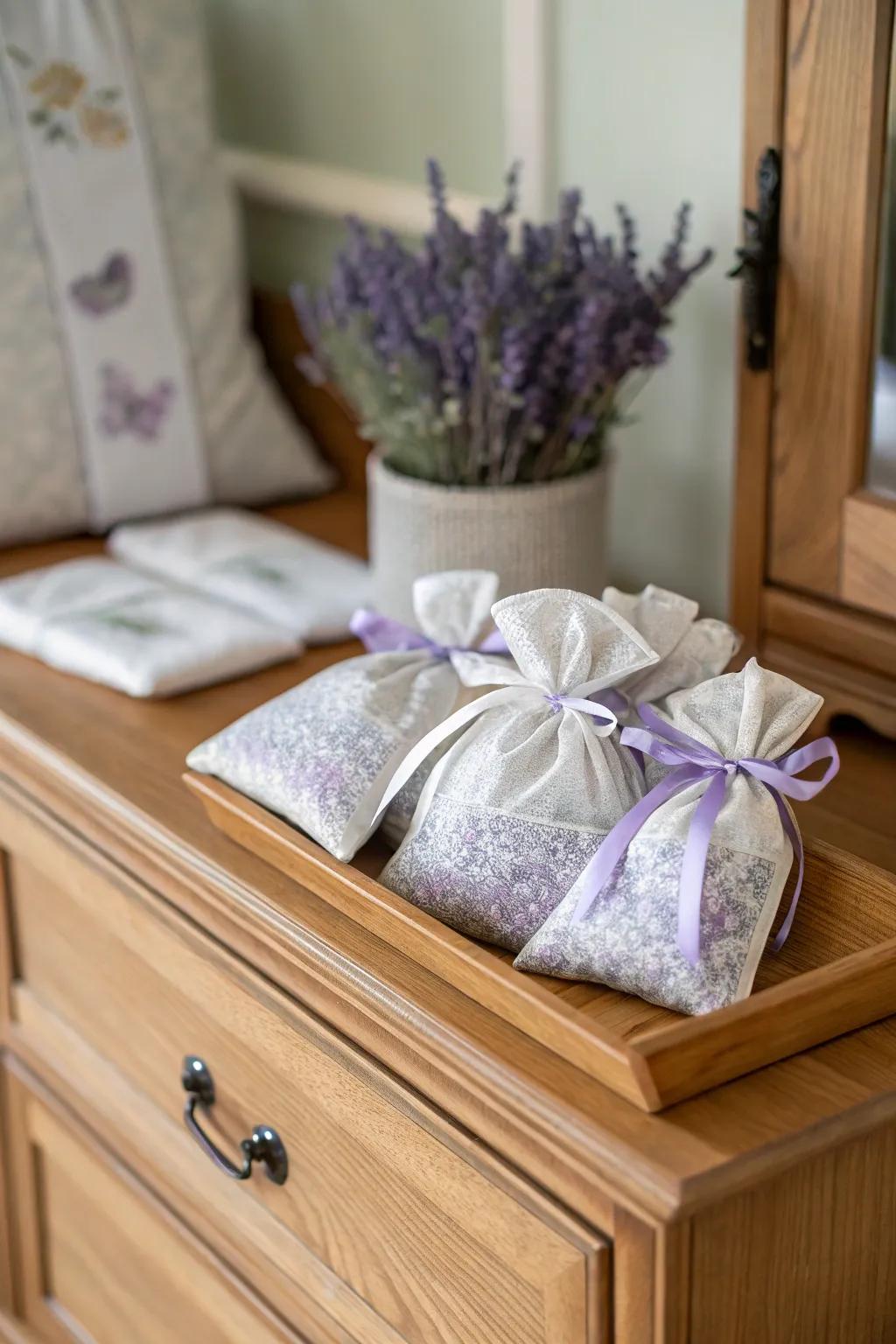 Scented sachets that add a touch of fragrance to any drawer or closet.