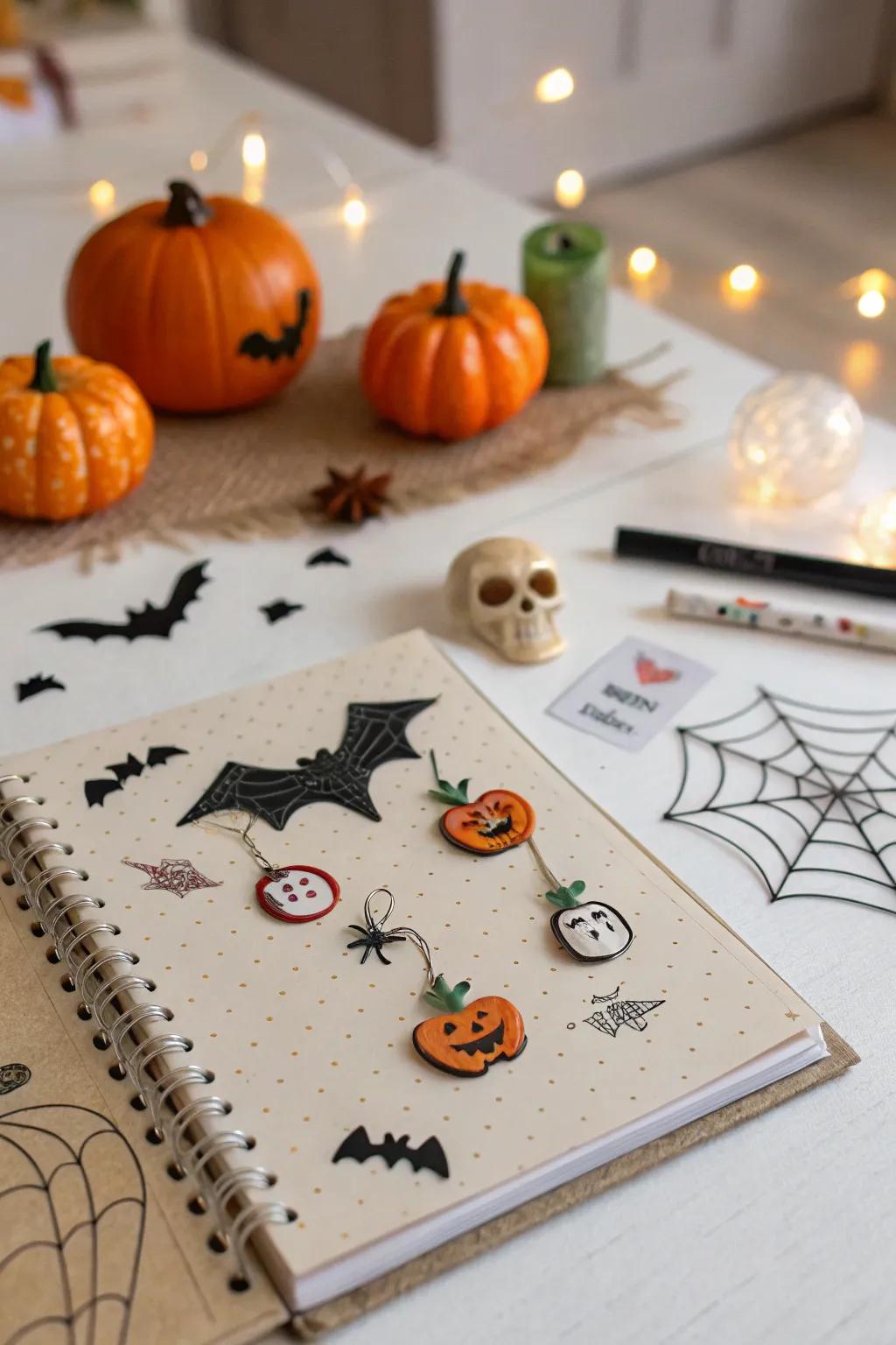 Add enchantment with charming Halloween embellishments.