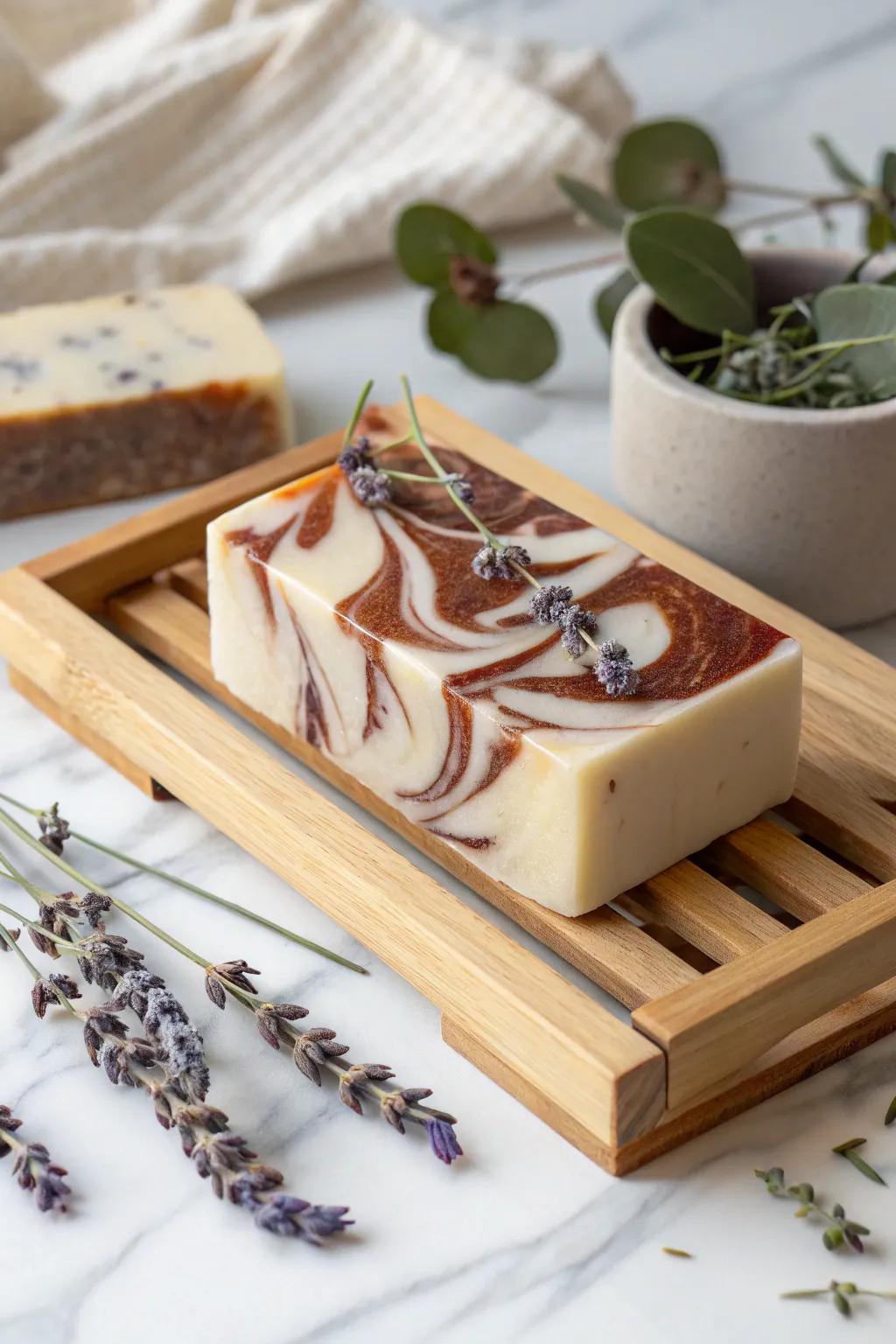 Indulge in the luxury of handcrafted simplicity with these exquisite soap bars.