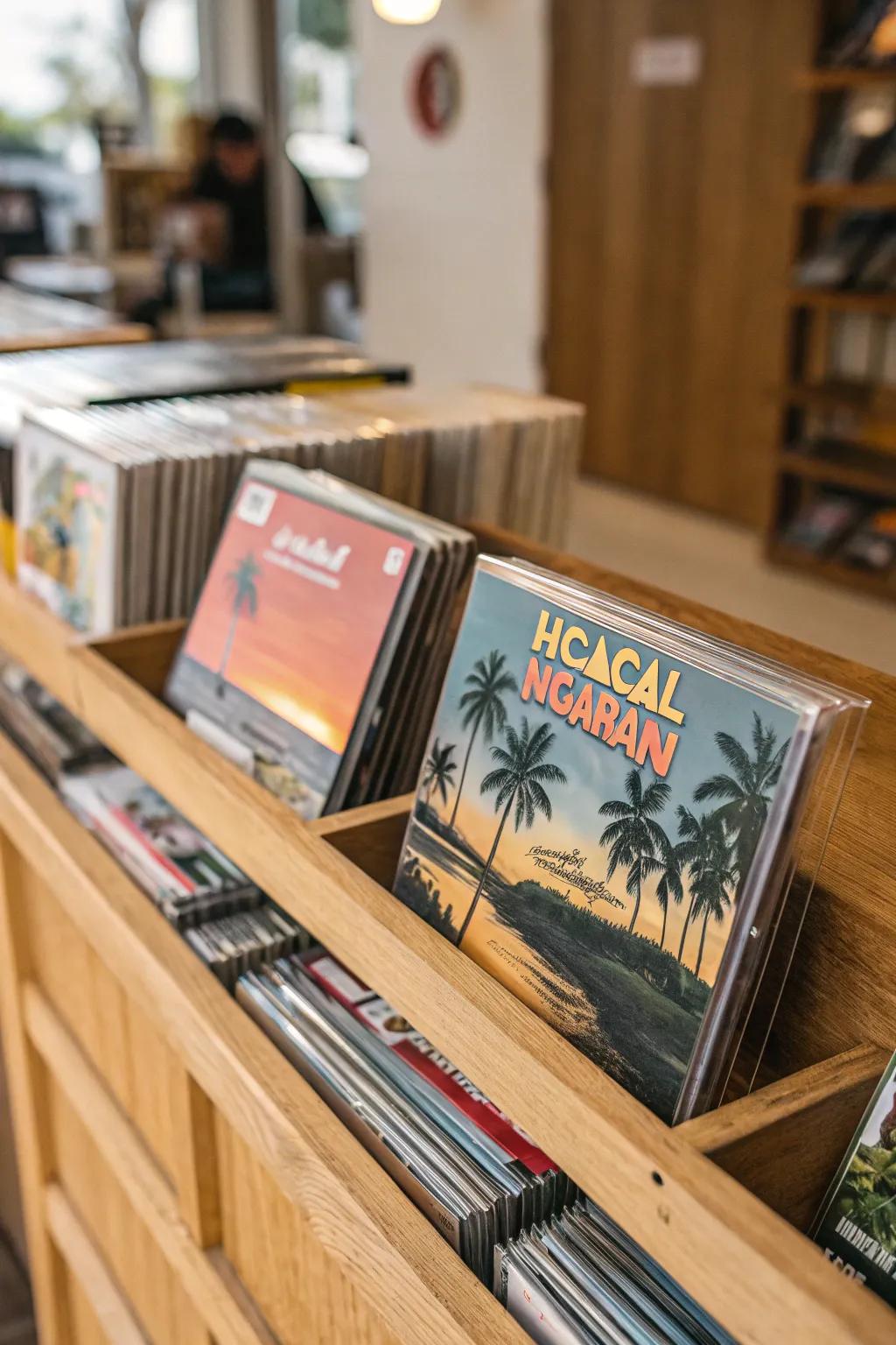 Local music CDs, bringing the sound of the islands home.