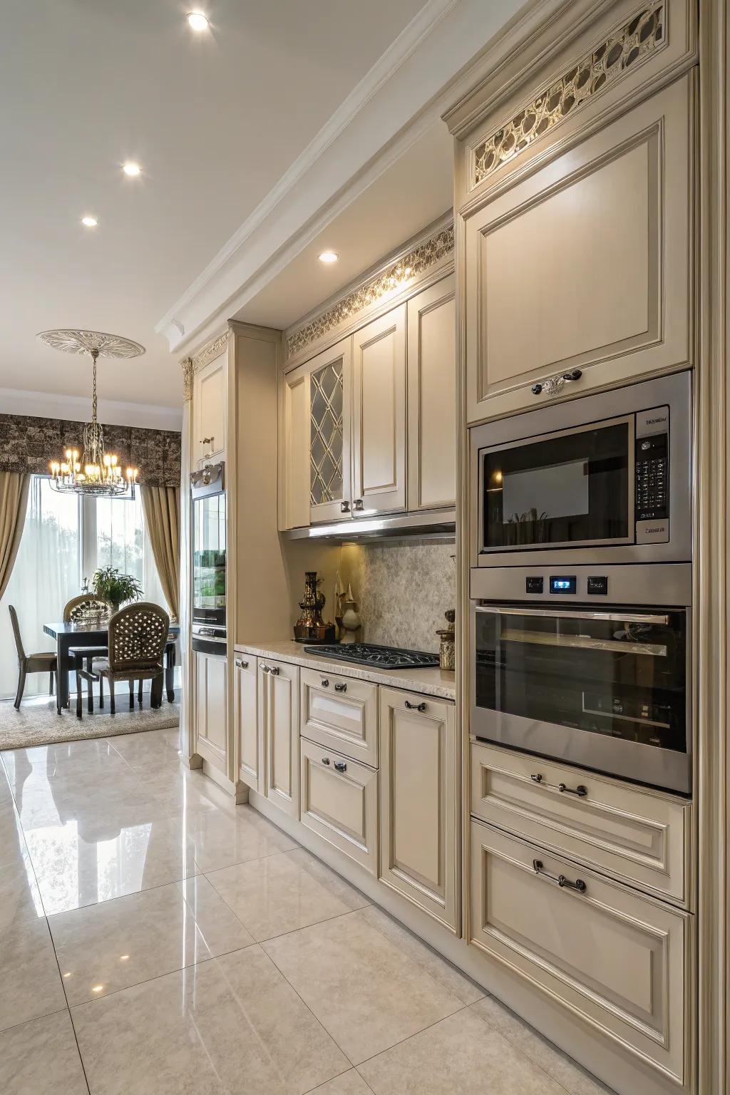 Built-in microwaves offer a seamless and polished appearance in your kitchen.