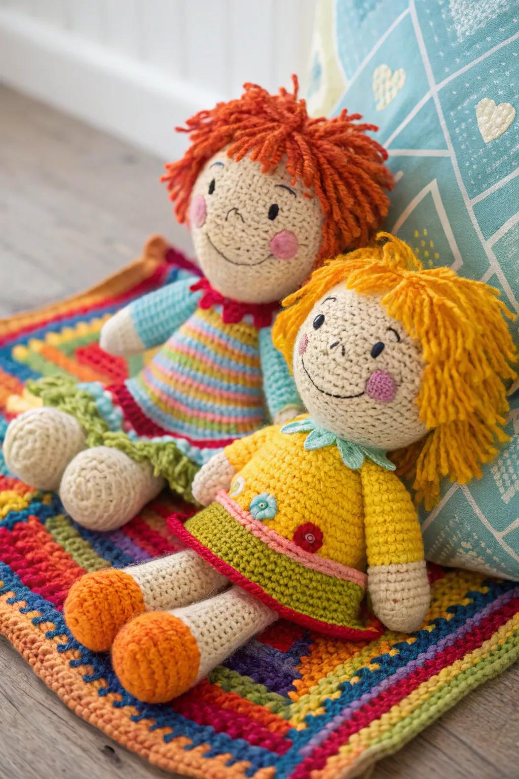 Craft your own yarn dolls and weave stories of fun.