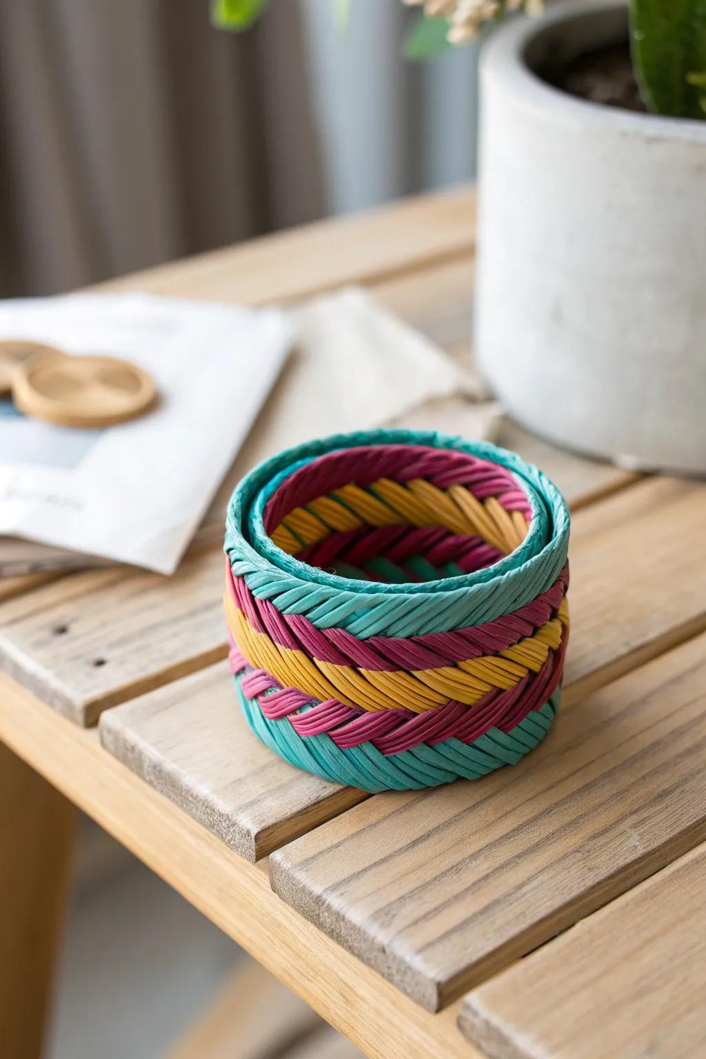 Transform your table setting with these vibrant, upcycled magazine napkin rings – where eco-friendly meets elegance.