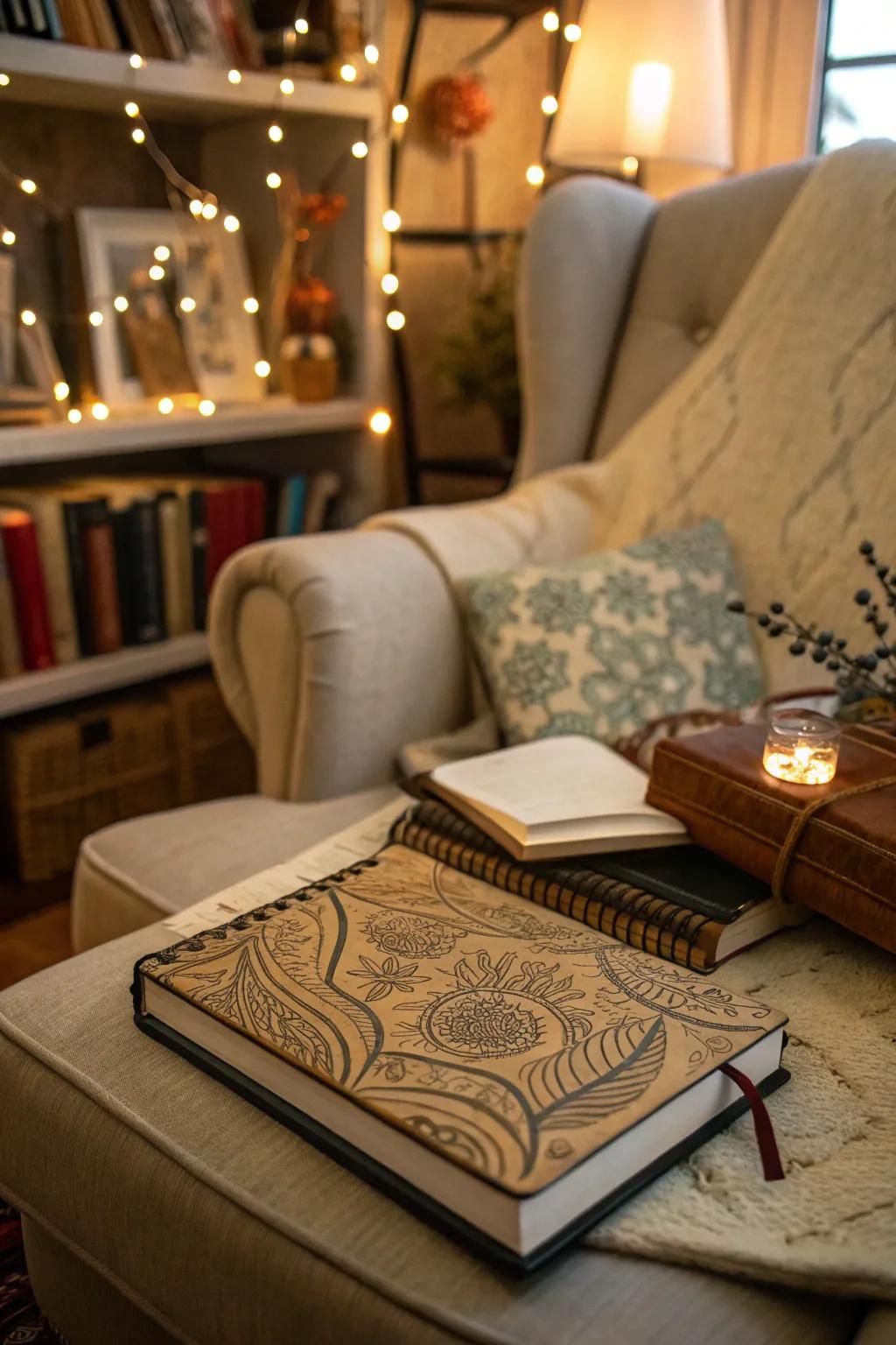 A personalized journal for capturing ideas and dreams.