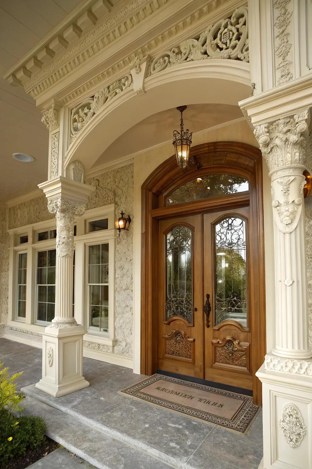 Architectural details add character and sophistication.