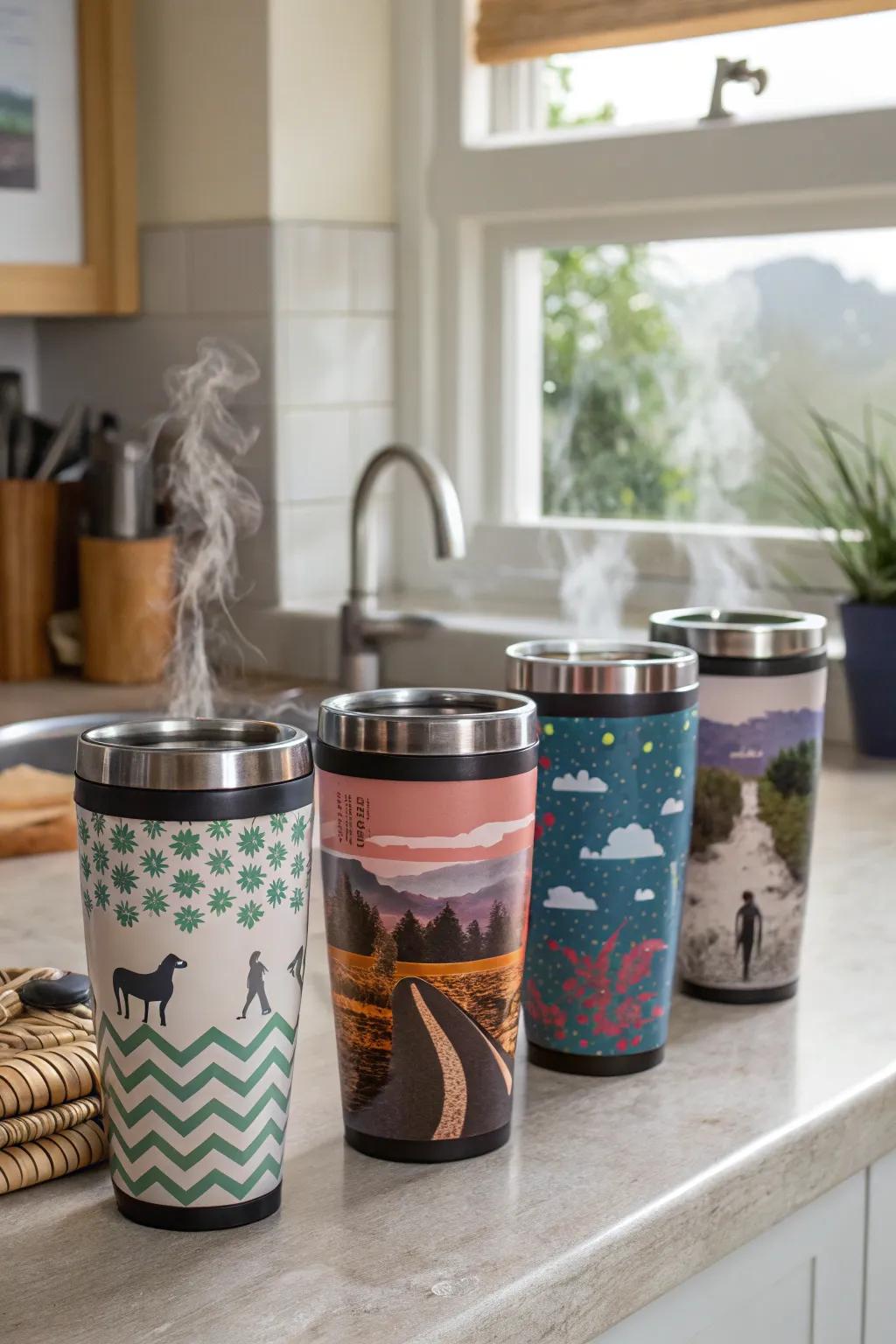 Start every journey with personalized travel mugs.