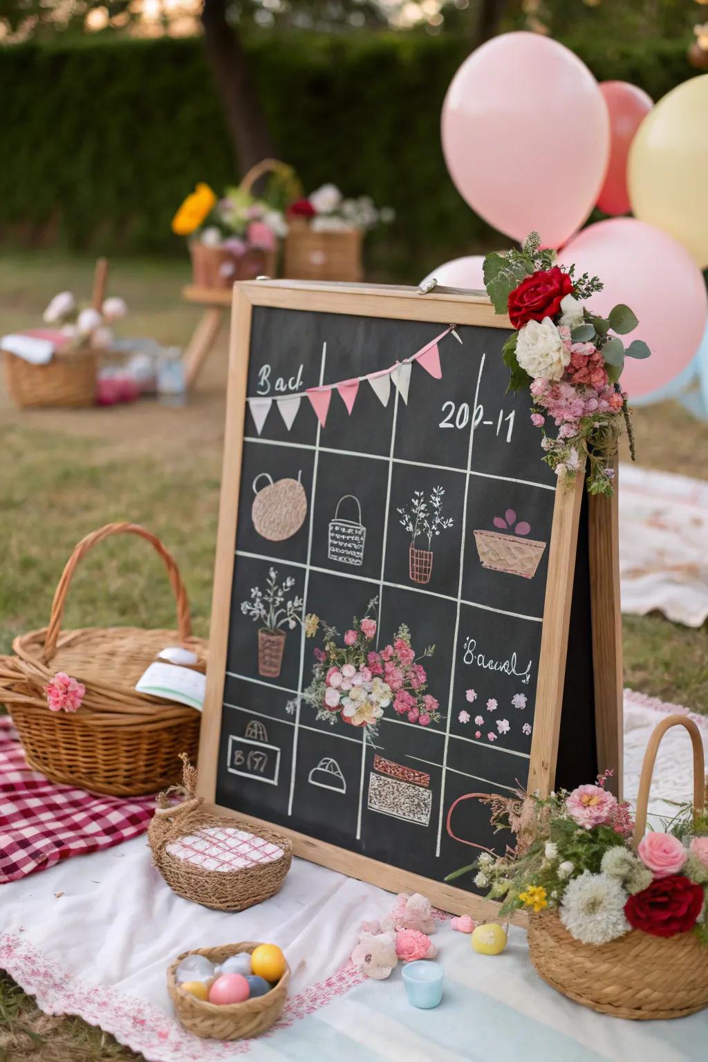 Get ready for outdoor feasts with a picnic perfect-themed calendar.