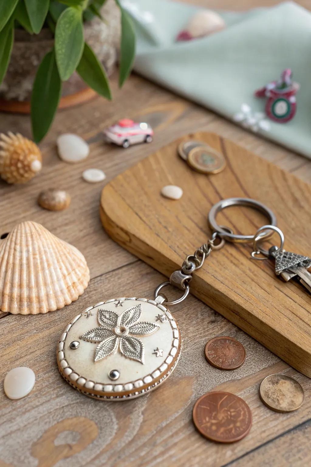 Carry memories with a personalized keychain.