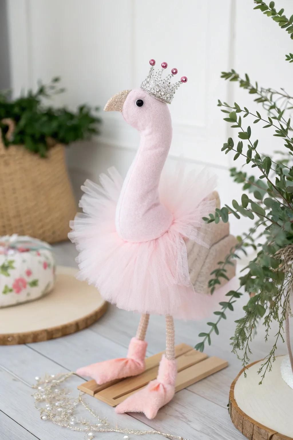 Graceful and charming: the Ballerina Turkey brings elegance to your craft table with a touch of whimsy.