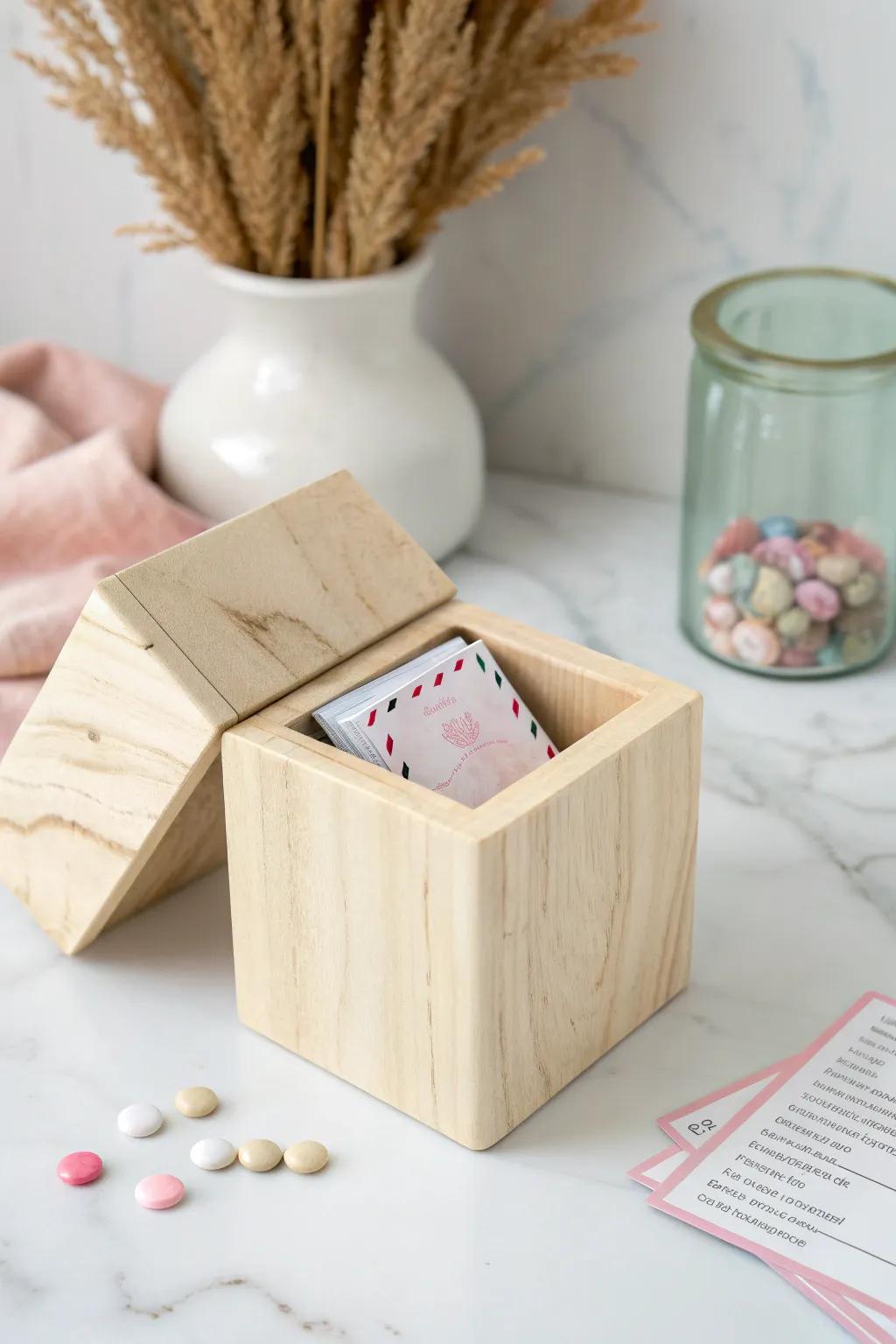 Capture your dreams and plans in a beautifully crafted time capsule cube.