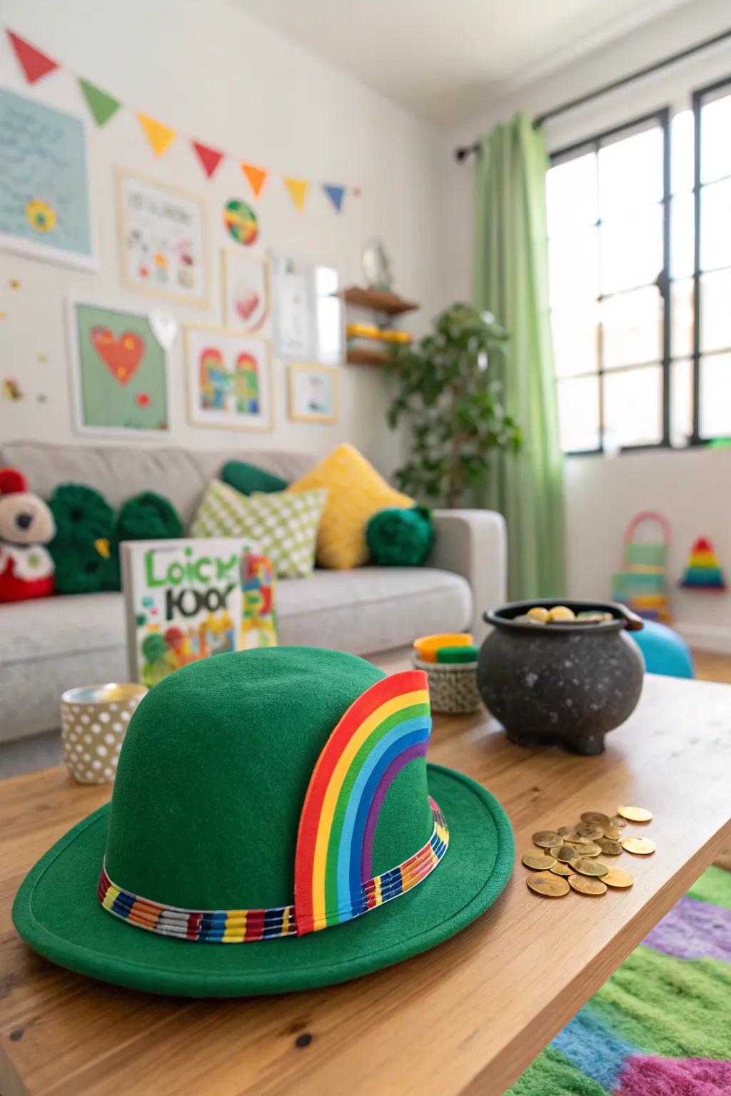 An under the rainbow trap that’s full of whimsy and fun.